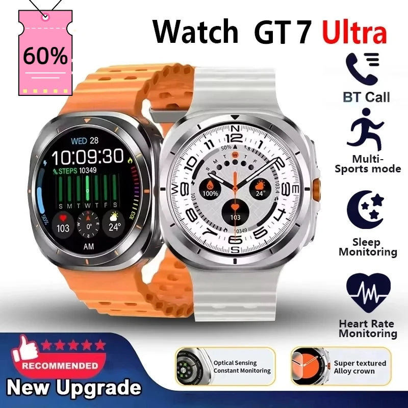 GT7 Ultra Smart Watch AMOLED HD Screen 2025
