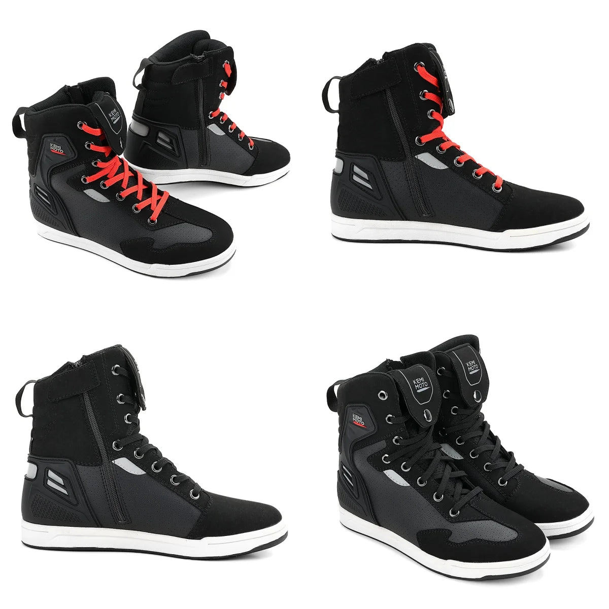 Giày Boots Lái Xe Máy Nam Hè Chống Va Đập Phản Quang