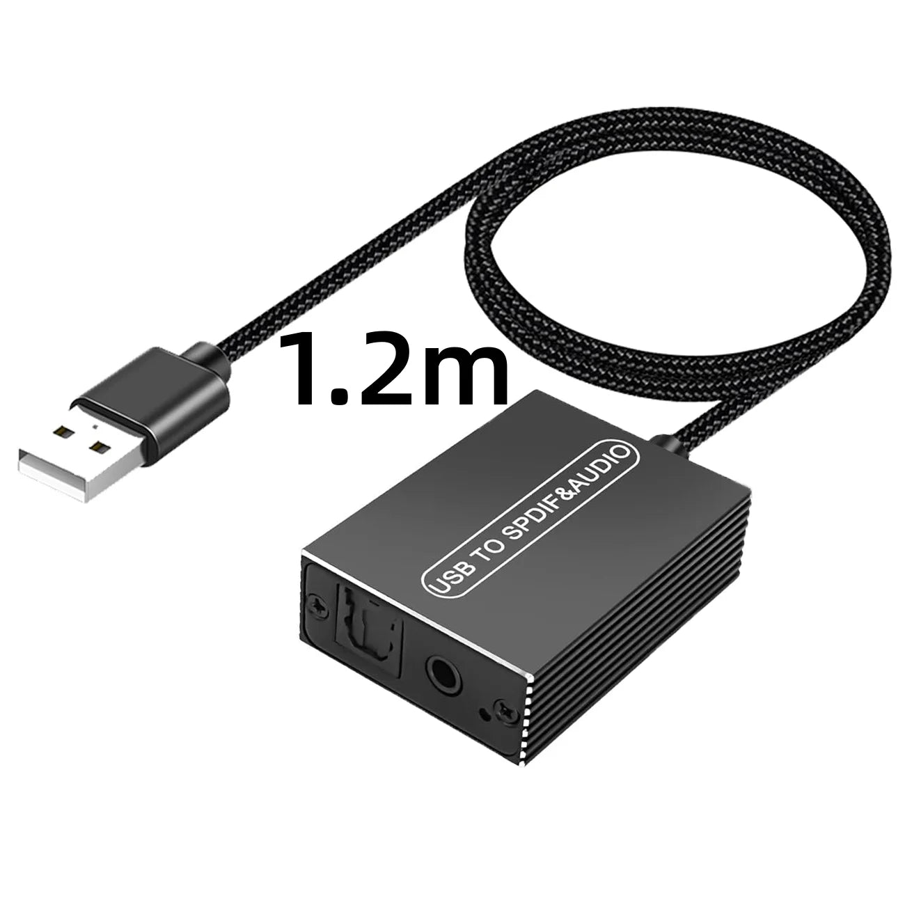 USB A sang TOSLINK & 3.5mm - Bộ chuyển âm thanh