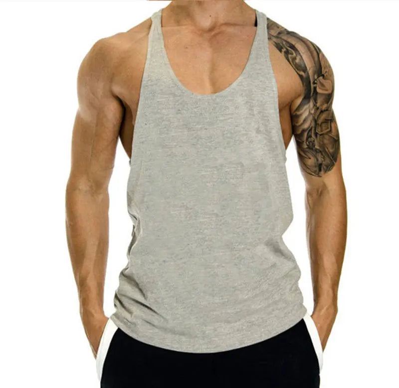 Men's Gym Tank Top 100% Cotton Cool Fit Body