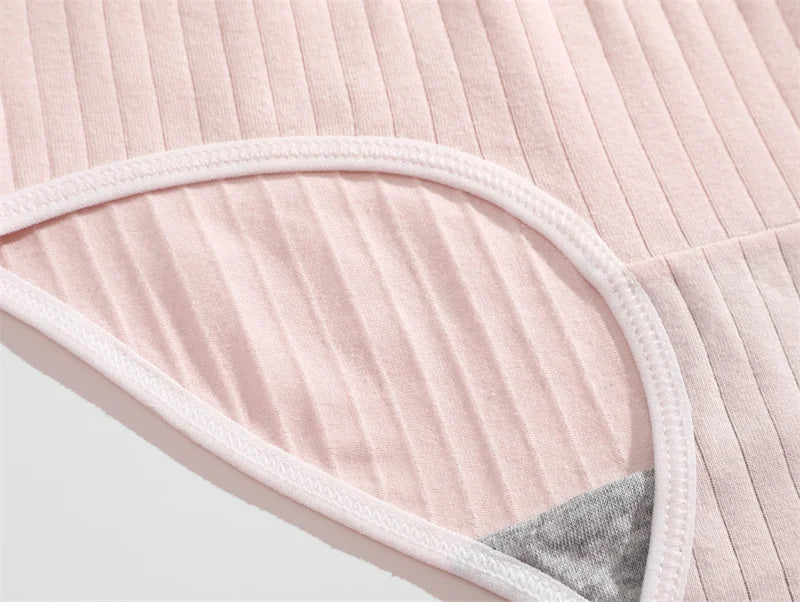 Sexy Cotton Women's Underwear 4 Pieces - Sports String