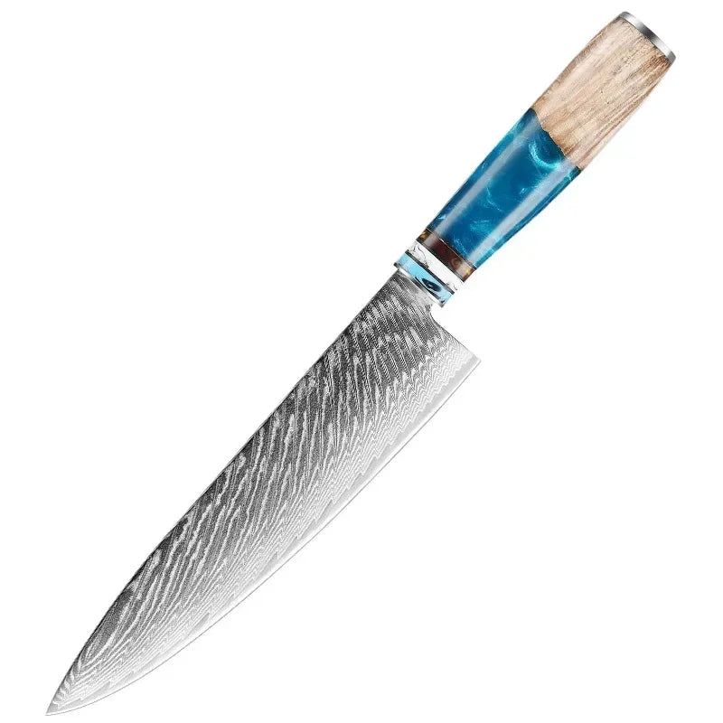 Bộ Dao Bếp Damascus Nhật Bản - Sắc Bén, Đa Năng