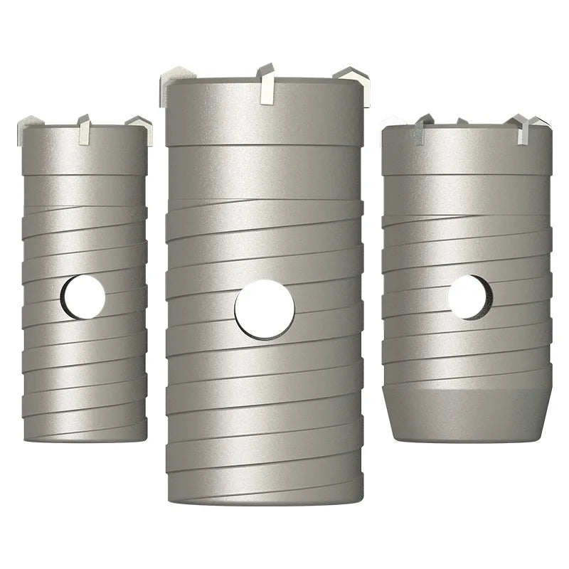 Wall hole opener drill bit impact drill set for drilling brick walls, air conditioning, concrete, and expanding water pipes.