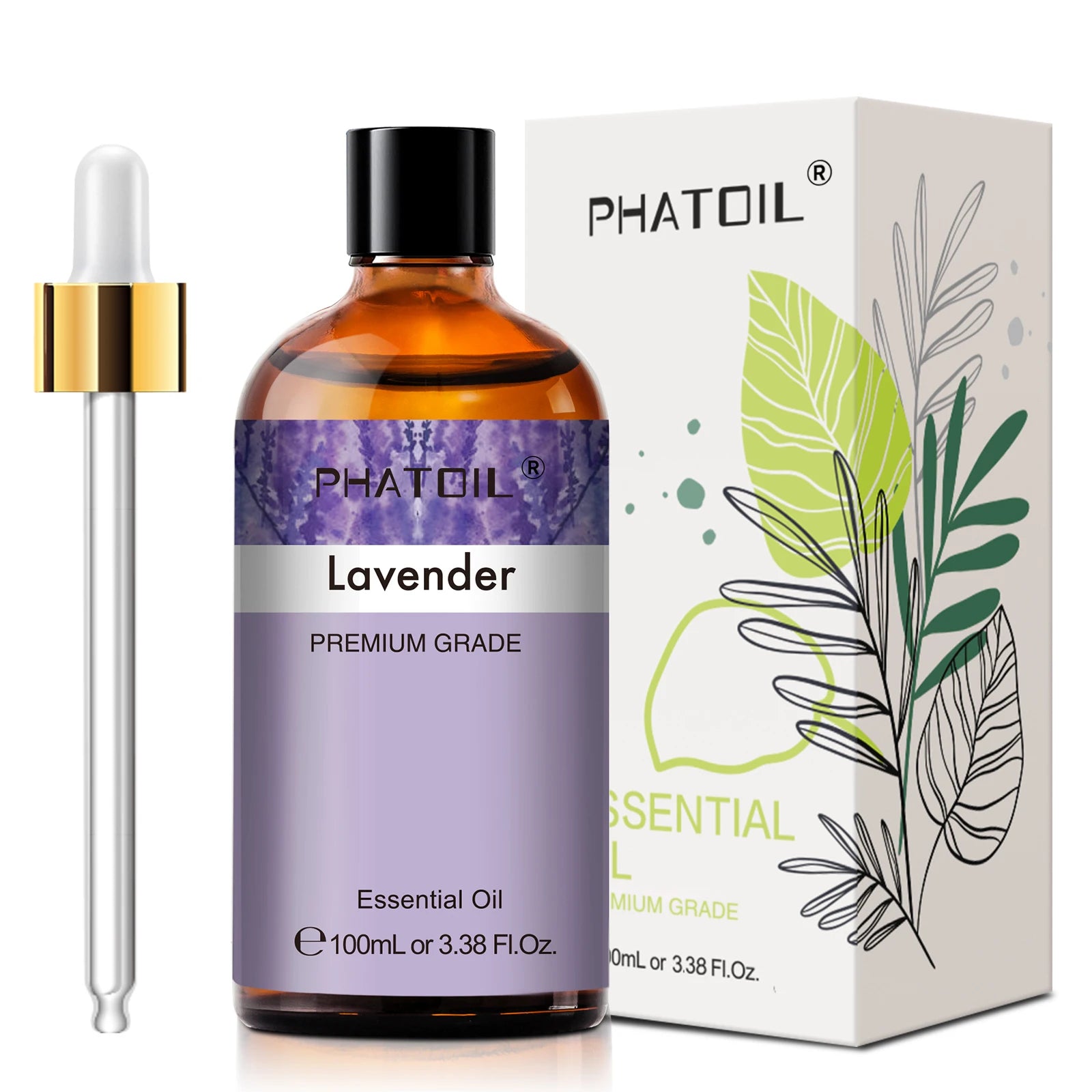 PHATOIL 100ML Eucalyptus Rose Essential Oils Lavender Indian Sandalwood Bergamot Cinnamon Lemongrass Essential Oils For Skin - Daisan Mart