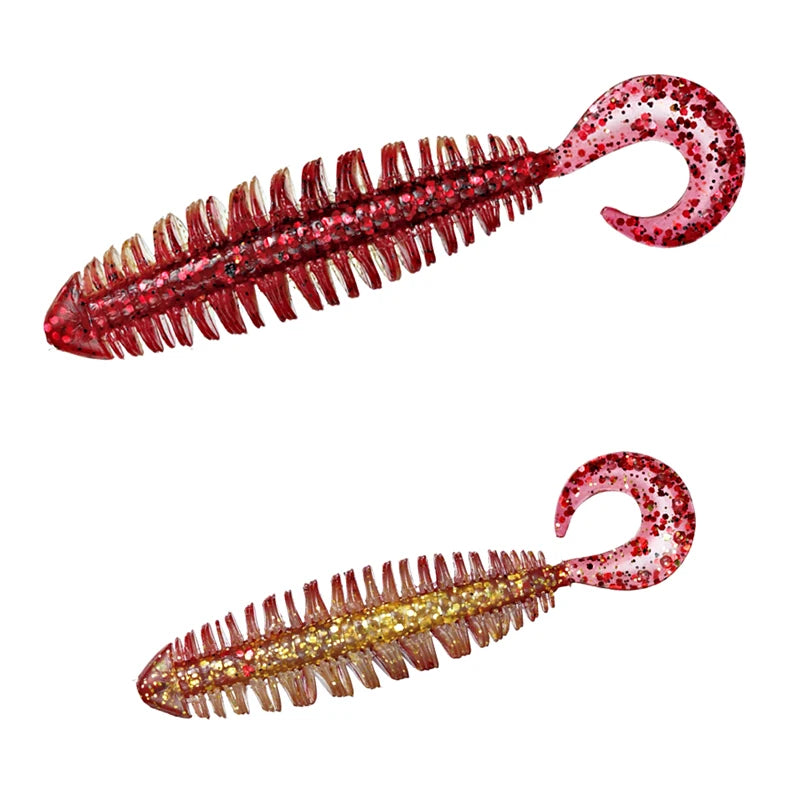 Mồi Giả Mềm KJ Curly 3.8 - Lure Câu Cá Biển 10cm