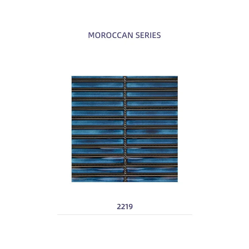 22x145 Long Concave Porcelain Mosaic Tiles for Bathroom Decoration