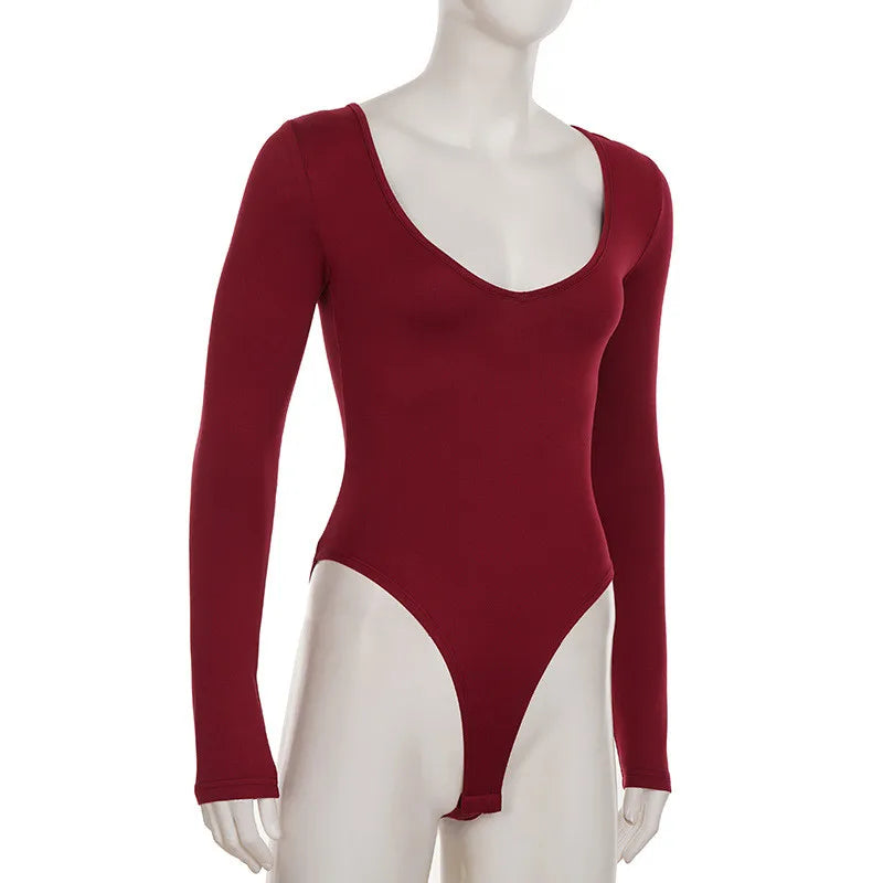 Bodysuit Đỏ Gợi Cảm SheStyle - Thời Trang Thu Đông 2025 - Daisan Mart