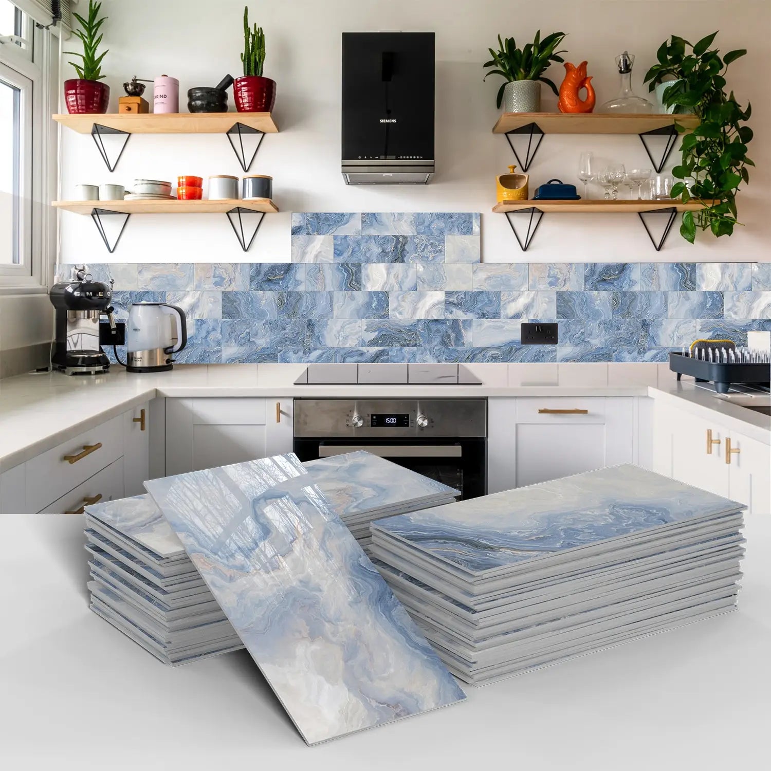 3D Waterproof Brick and Stone Decal Set - Kitchen &amp; Bathroom