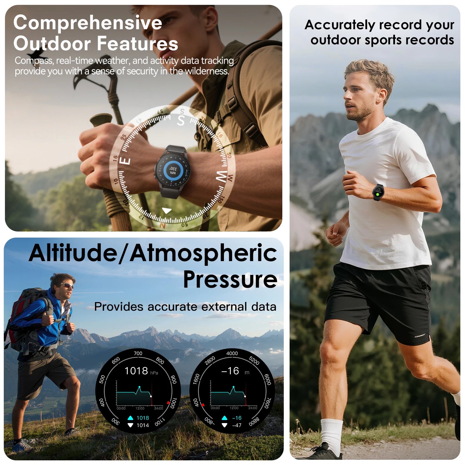 1.43" AMOLED Smartwatch Multifunction GPS 150+