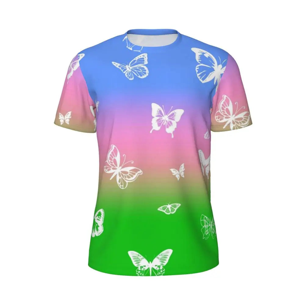 Áo Thun Nam Ombre Tím Hồng Thời Trang Hè Đầy Phong Cách