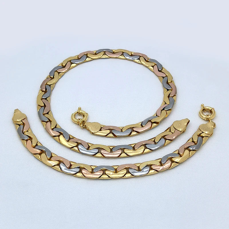 Luxurious Gold Plated Brazilian Jewelry Set for Party