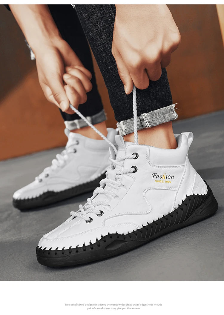 High Quality Men's Handmade Leather Shoes - Size 38-48, Anti-Slip