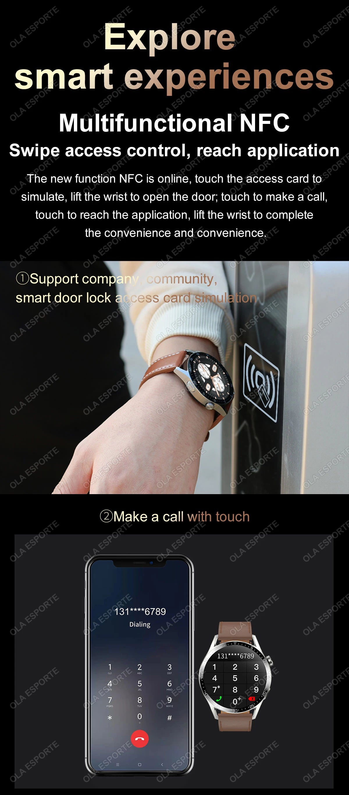 Đồng hồ thông minh 5 Pro 2025, màn HD, GPS, NFC, IP68