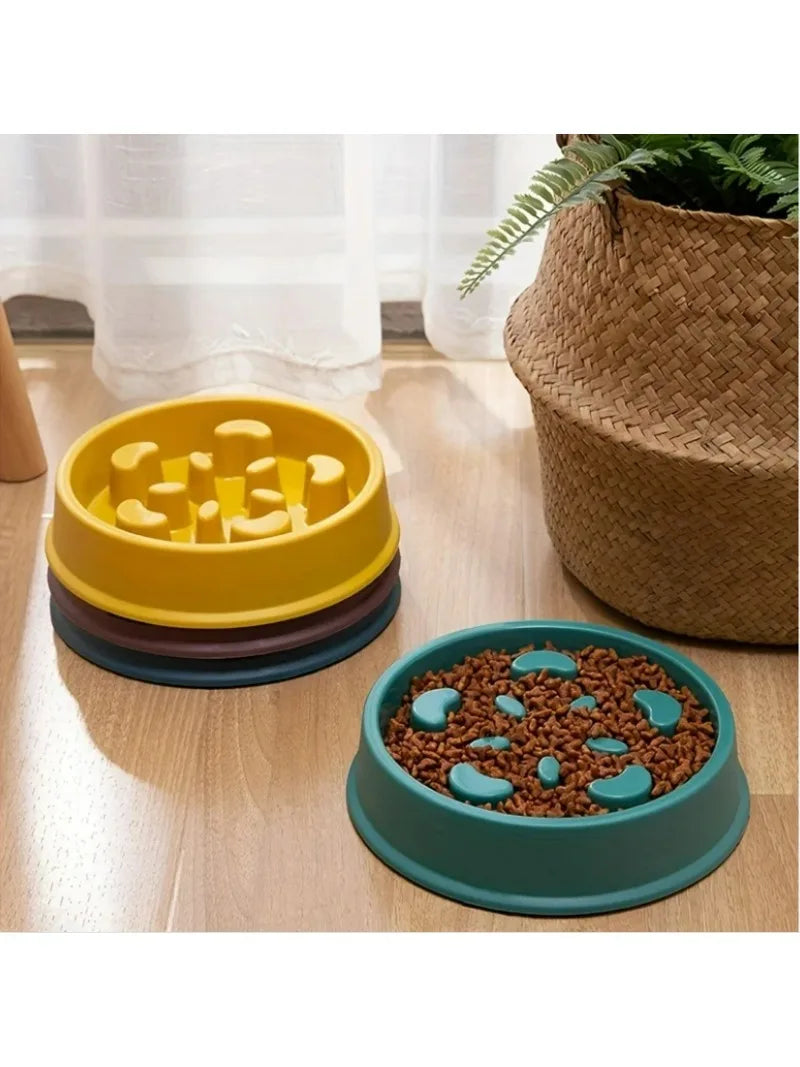 Non-slip slow Feeder Pet Bowl prevents choking and promotes healthy eat habits for Dogs and Cats Dog food bowls Pet rice bowls - Daisan Mart