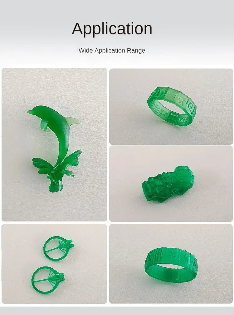 3D Printed Plastic Jewelry Casting, Shiny, No Air Bubbles