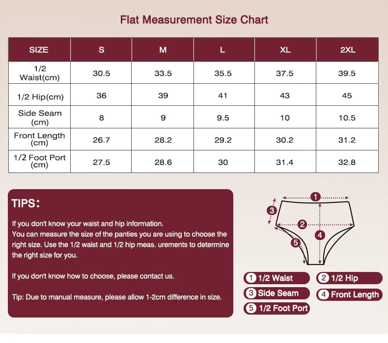 Women's High Waist Anti-Leak Menstrual Panties Super Comfortable