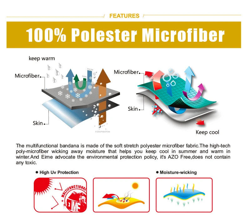 Khăn Đa Sắc Tiện Ích Cho Thể Thao & Dã Ngoại