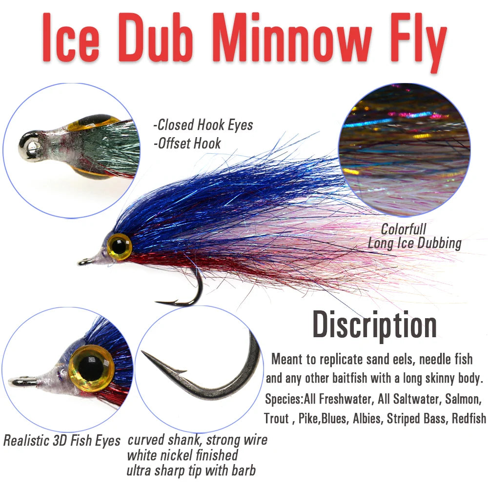 Mồi Câu Cá Wifreo Wounded Ice Minnow Bay Chậm