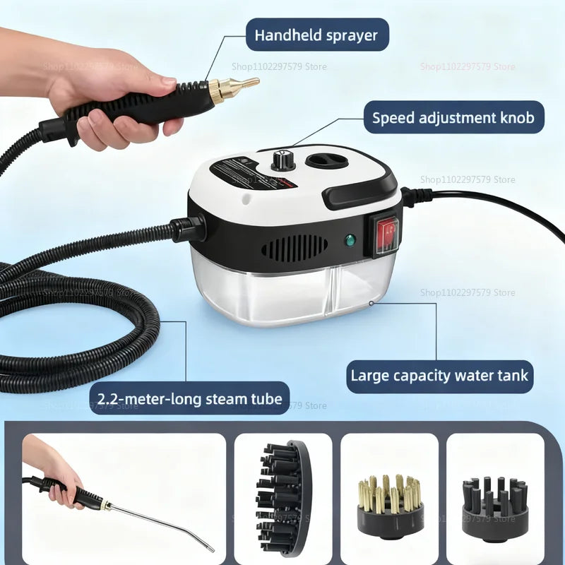 2025 New Multi-Functional Home Steam Cleaner High Temperature High Pressure for Range Hood and Air Conditioner Deep Cleaning