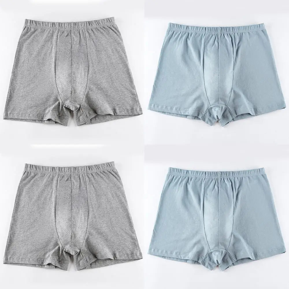 Men's breathable cotton underwear large size 4 pieces