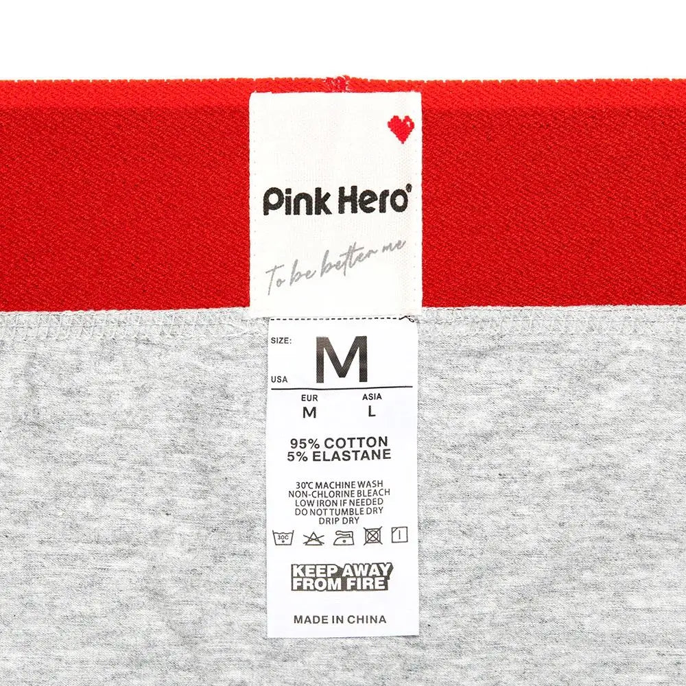 PINKHERO Men's Boxer Briefs with 5cm Wide Comfort Waistband - Soft Cotton Underwear, Premium Elastic Support &amp; Breathable Design