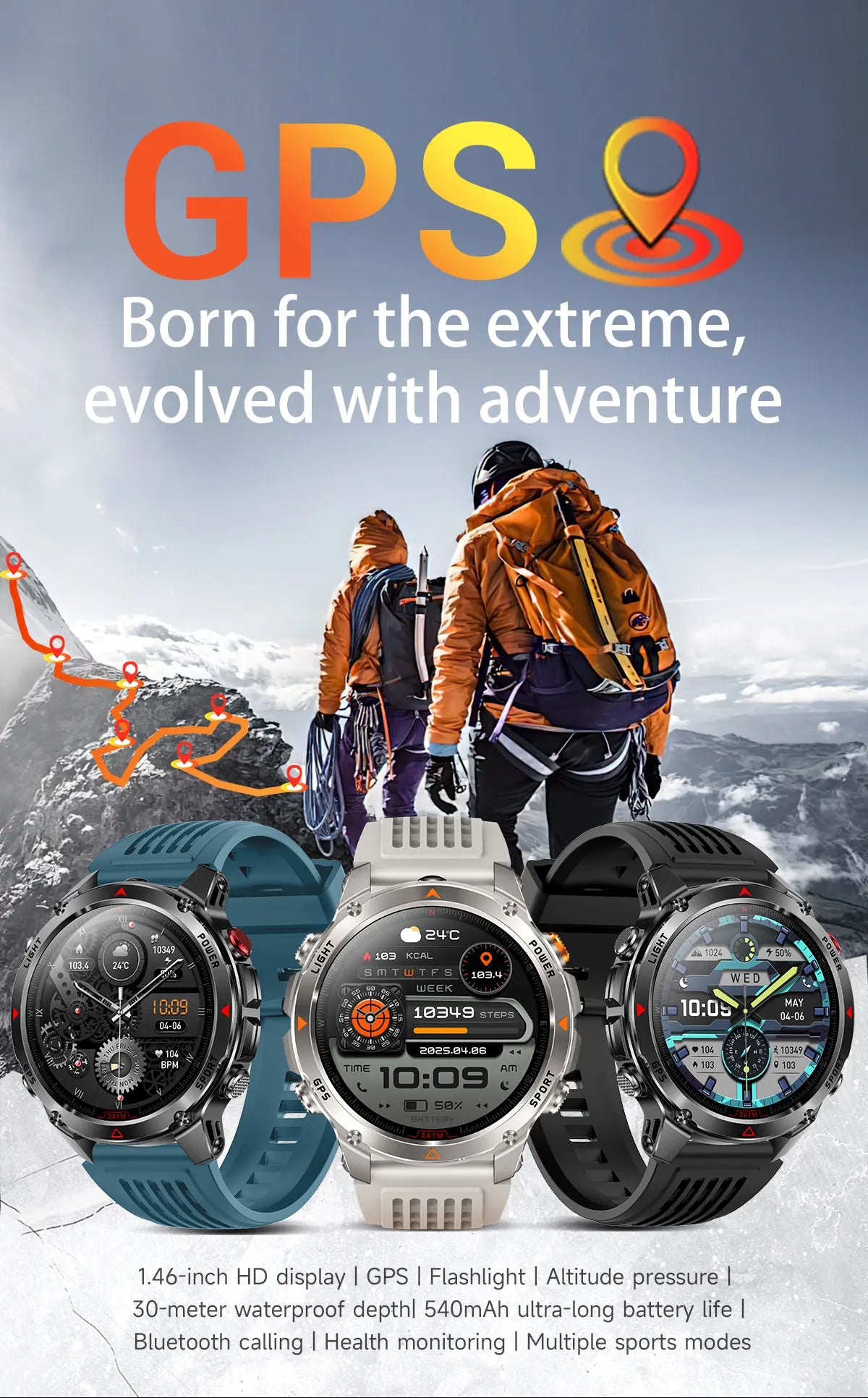 Đồng Hồ Thông Minh 2025 Nam/Nữ Màn Hình AMOLED HD 1.46