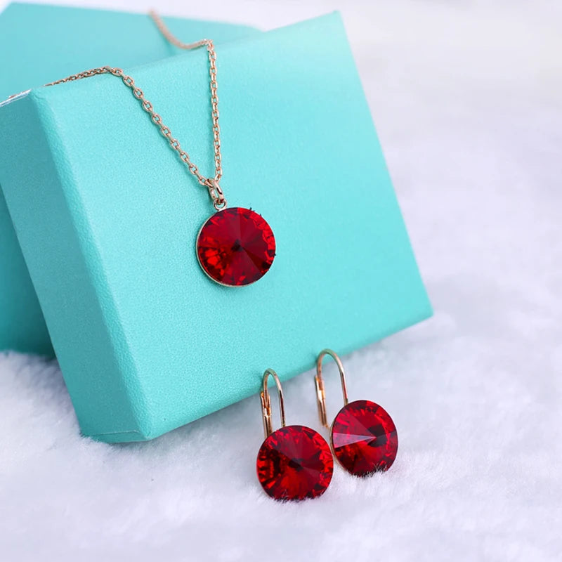 Bộ Trang Sức Bella Áo Bạc - Pha Lê Áo Lộng Lẫy