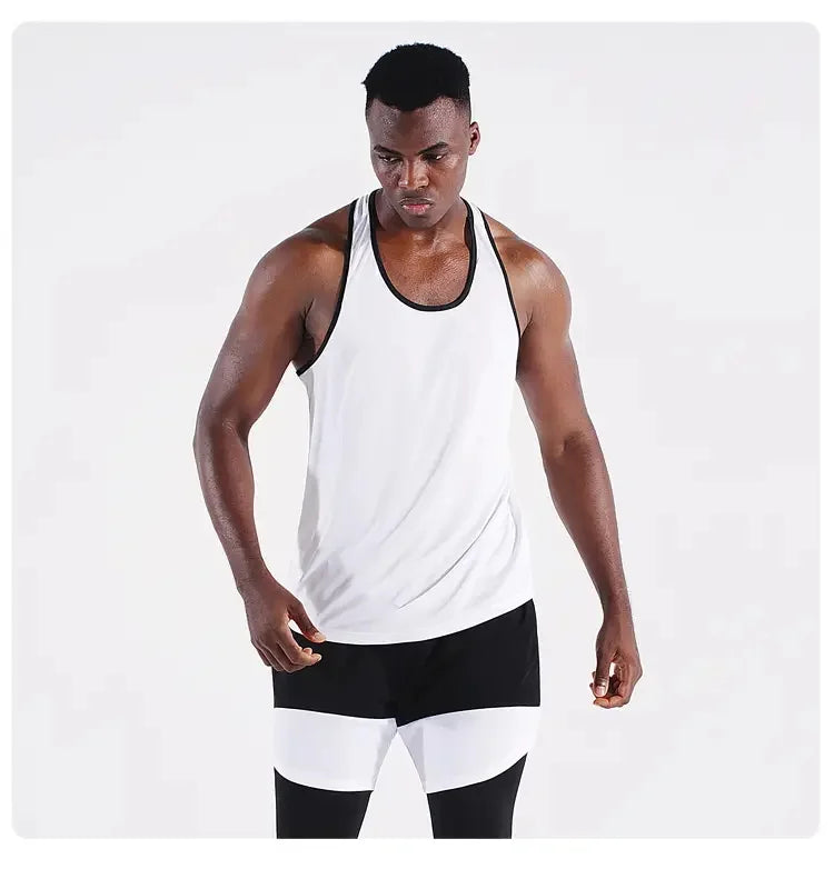 Áo Gile Nam Tập Gym Mùa Hè Cotton Không Tay Đen - Daisan Mart