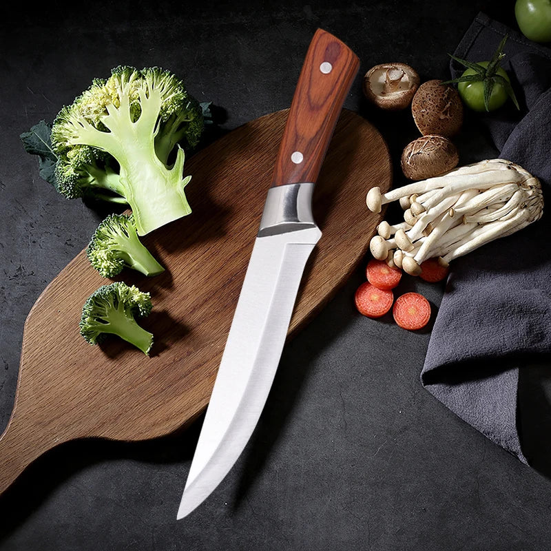 Multi-purpose Stainless Steel Boning Knife for Cutting Meat and Vegetables