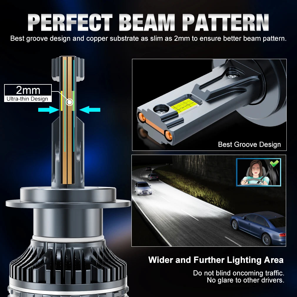 Đèn Pha Led Ô Tô XSTORM H1 H4 H7 H11 9005 9006 Turbo - Daisan Mart