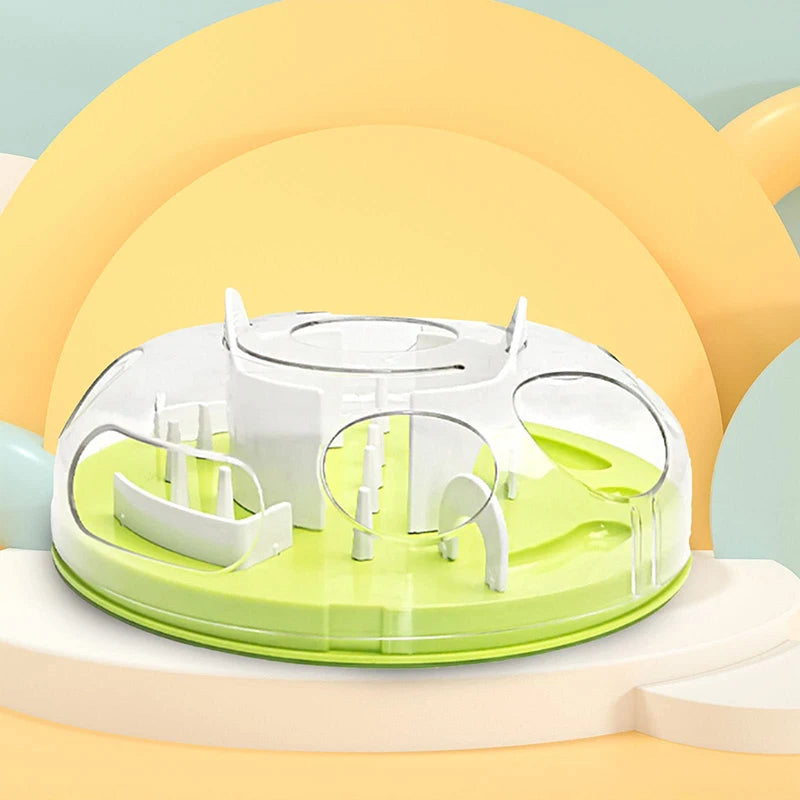 Pet Dog Cat Food Slow Feeder Jungle Design Puppy Anti Slip Treat Dispensing Toy Bowl Puzzle Slow Feeder Tray Pets Supplies