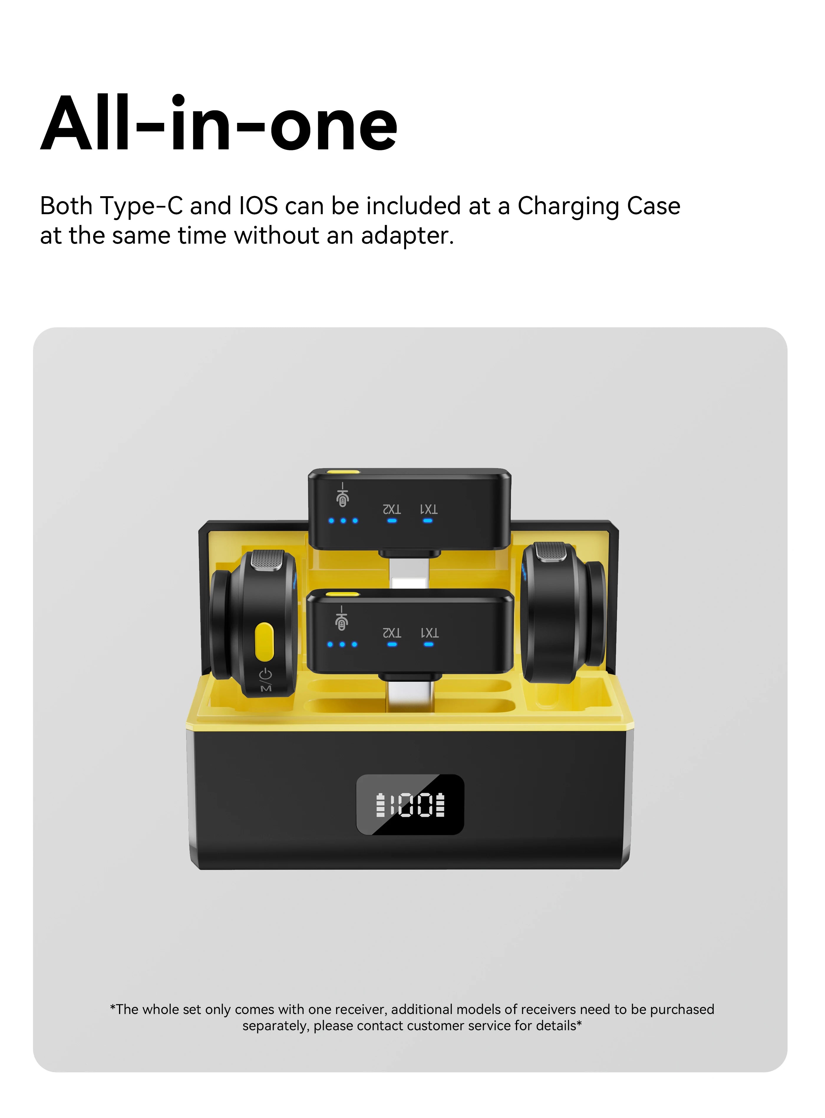 Professional Noise-Canceling Wireless Microphone for Recording &amp; Interviews