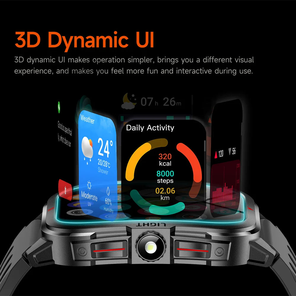 Đồng Hồ Thông Minh Nam 2025 2.01 HD, Gọi Bluetooth