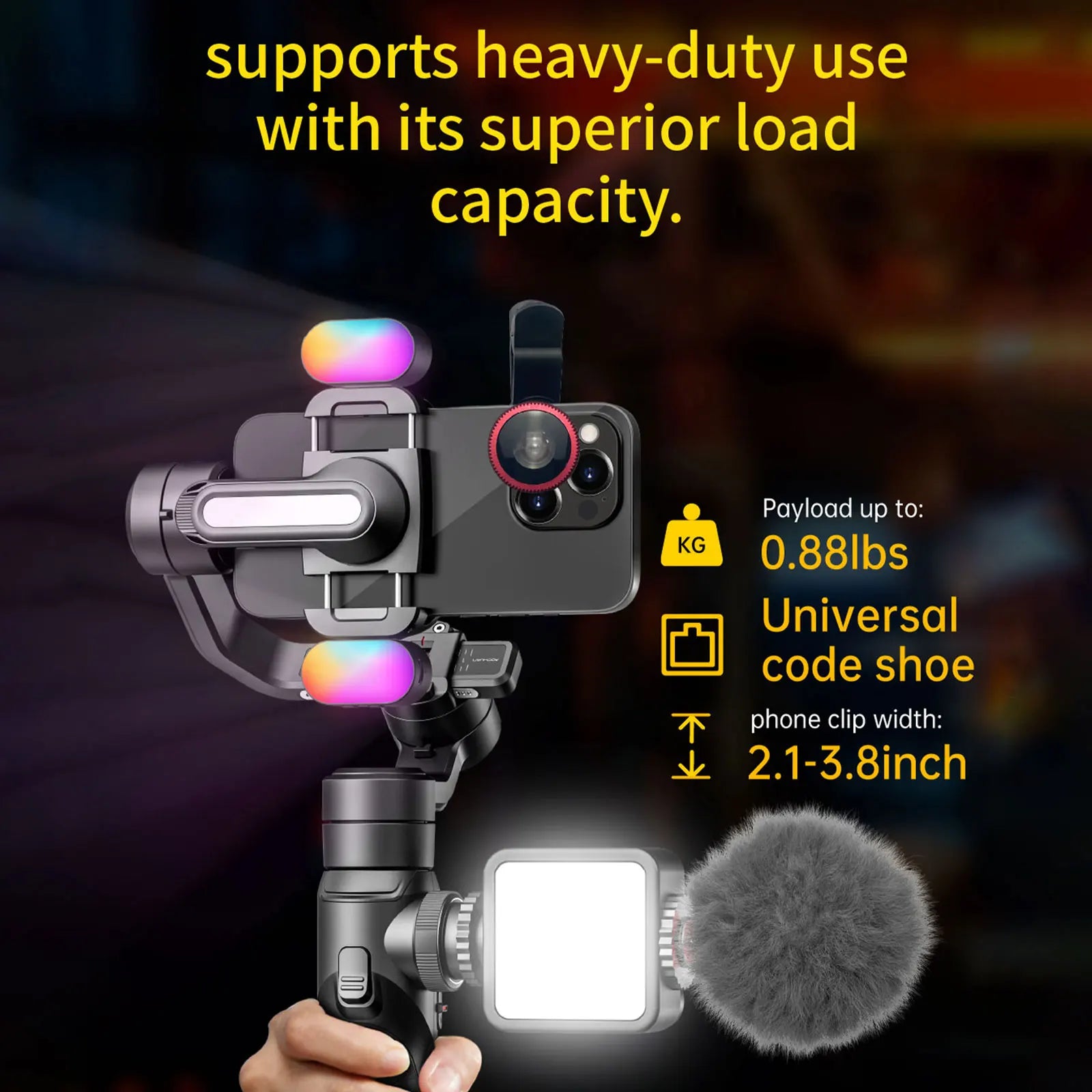 AOCHUAN Smart S2 Kit Professional 3-Axis Handheld Gimbal Stabilizer For IPhone And Android Smartphone Gimbal  Stabilizer shoot - Daisan Mart