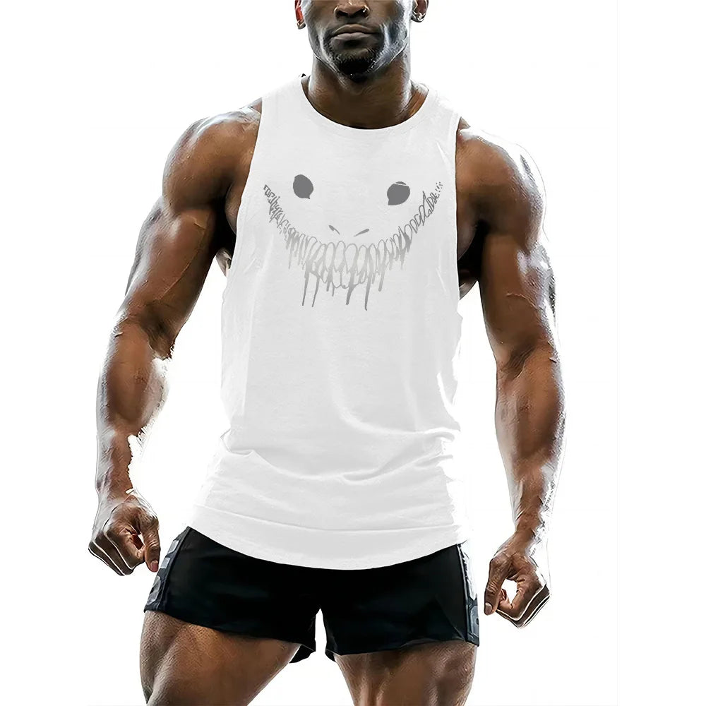 Men's 3D Horror Outdoor Sports Y2K Tank Top