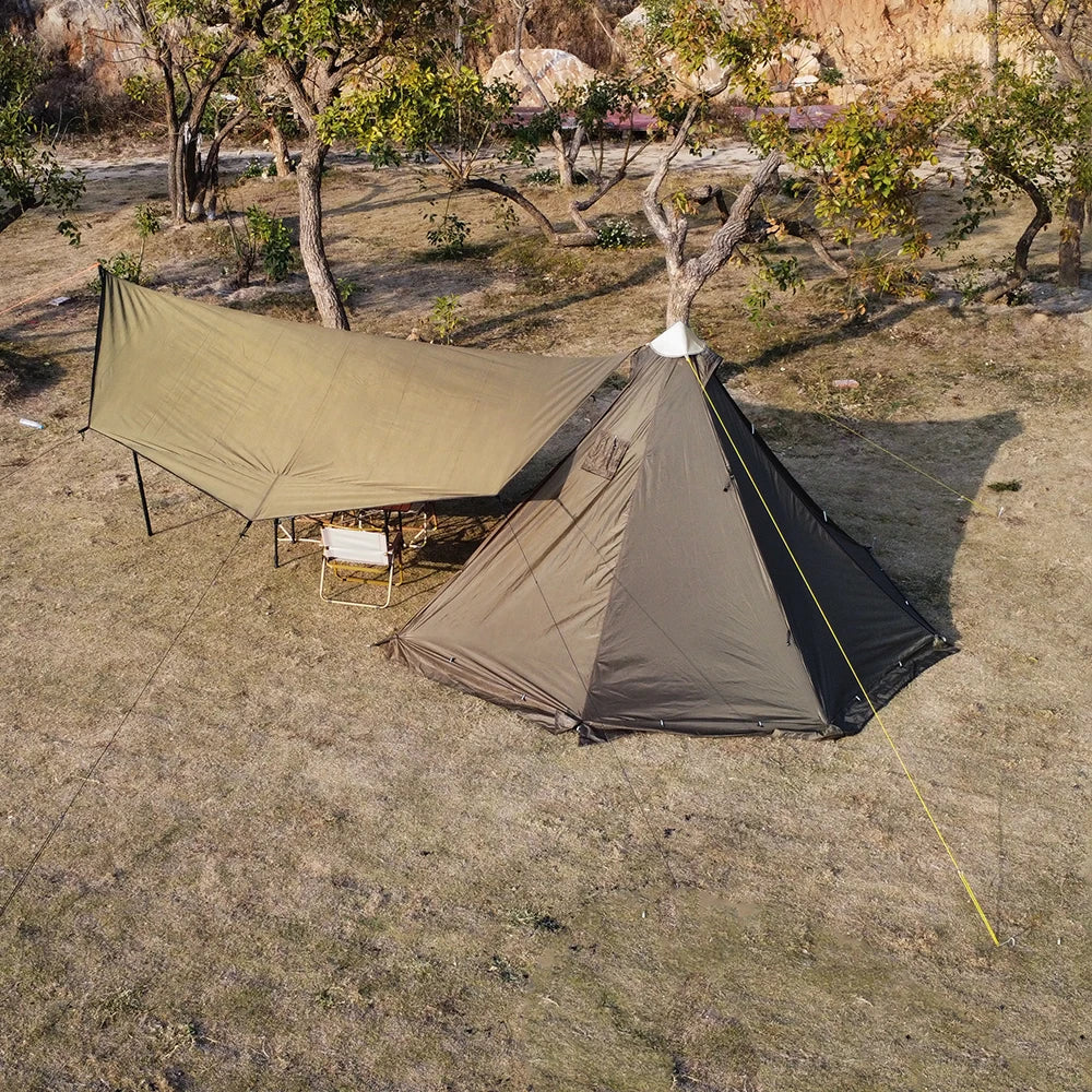 4 Season Waterproof Multi-Purpose Tipi Tent with Chimney