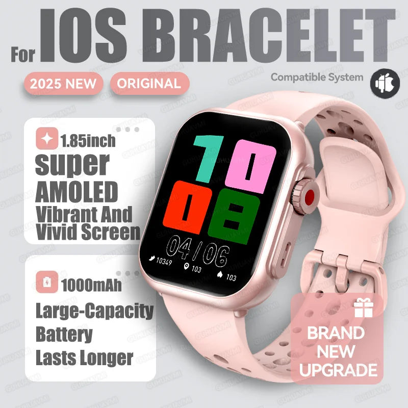 2025 AMOLED 1.85 IP68 Fashion Smart Watch