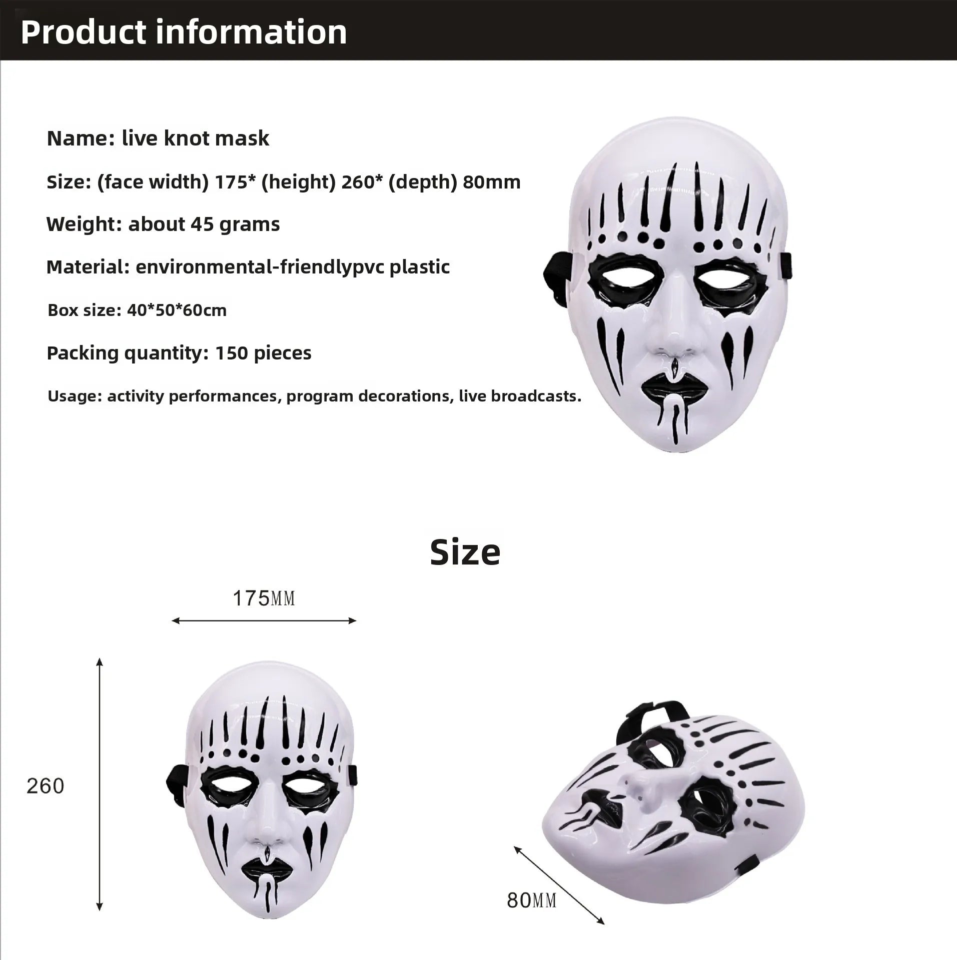 Halloween Cosplay Horror Masks For Adults