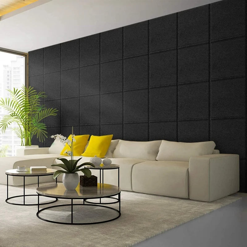 Bộ 10 Tấm Cách Âm Dán Tường 12x12 Studio, Văn Phòng - Daisan Mart