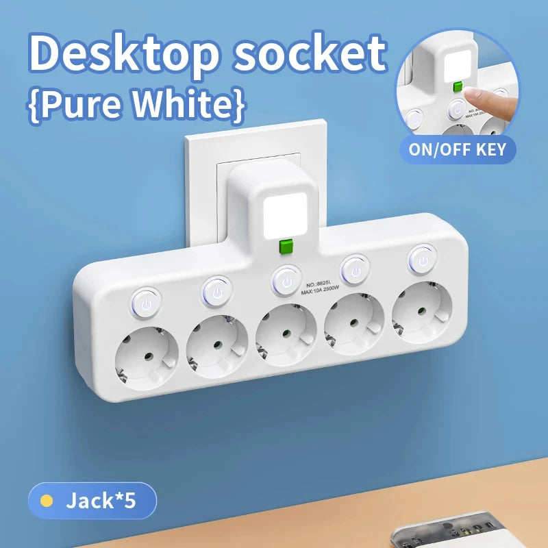 Ổ Cắm Điện Đa Năng EU Có/Không USB Type-C, Văn Phòng - Daisan Mart