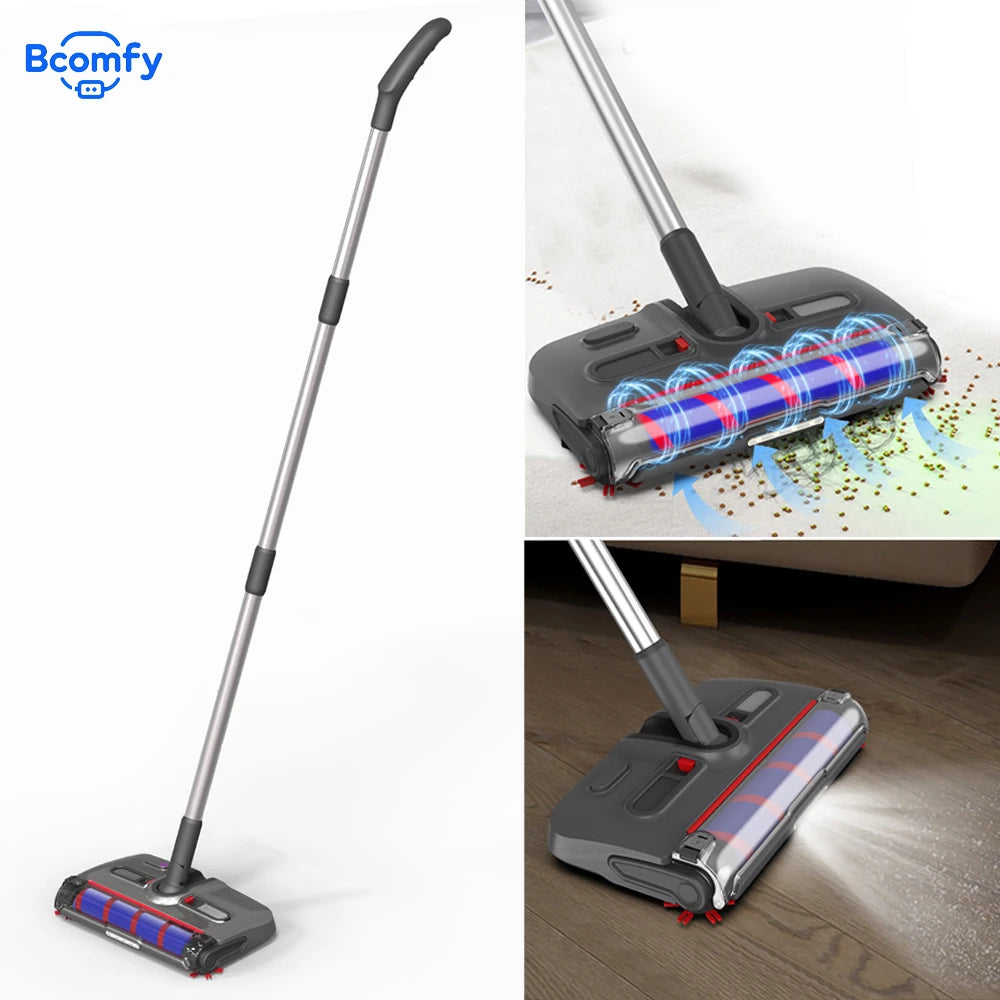 Wireless Mop Cleaner Electric Rotating Floor Sweeper Handheld Edge-cleaning Floor Cleaning Machine With LED Headlight