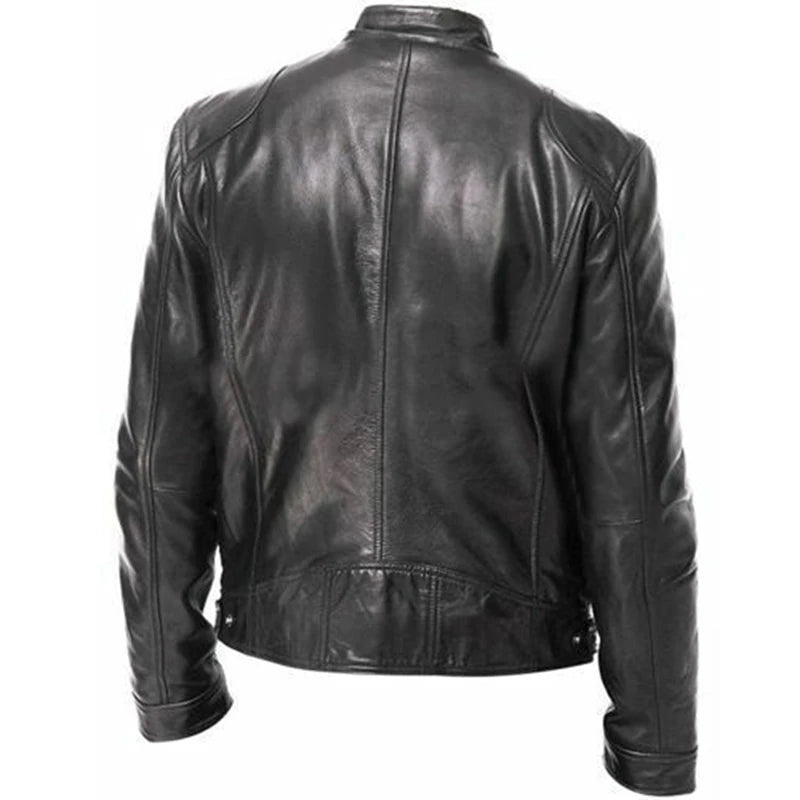 Áo Khoác Da Nam Thu Đông Phong Cách Biker Punk - Daisan Mart