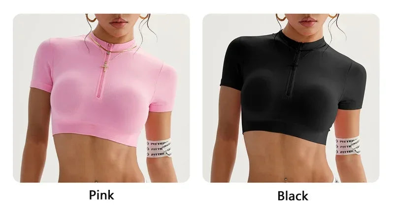 Áo Tập Nữ Zippy Seamless Crop - Thể Thao & Yoga - Daisan Mart