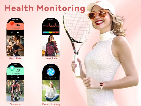 Đồng Hồ Thông Minh Nữ Gọi Không Dây, 100+ Thể Thao