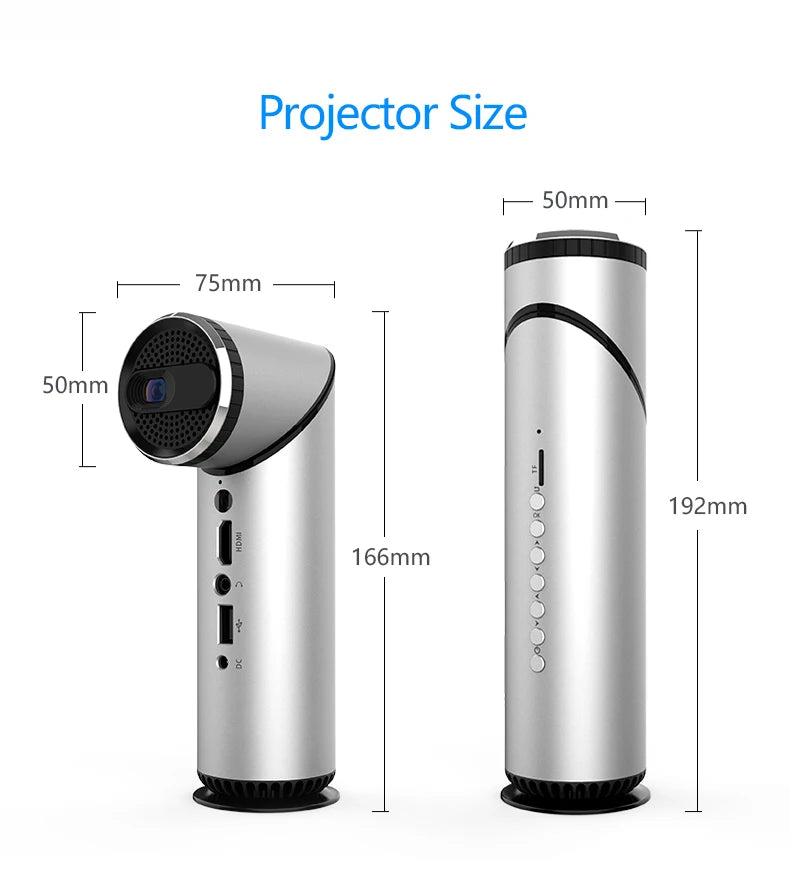Máy Chiếu KIXIN K5 4K Mini - Rạp Phim Di Động Android 11 - Daisan Mart