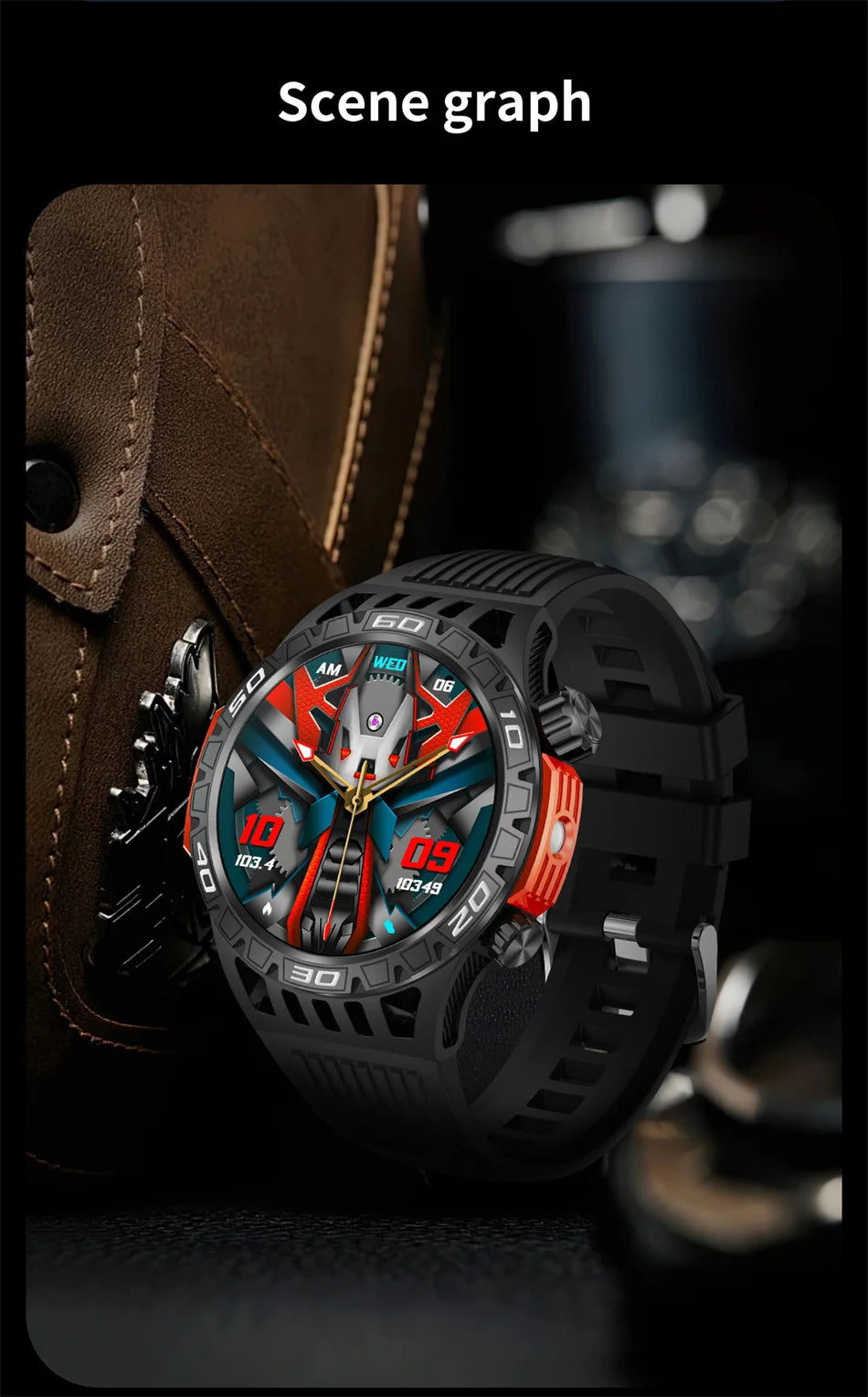 Đồng Hồ Thông Minh Nam LED, Định Vị, Chống Nước IP68