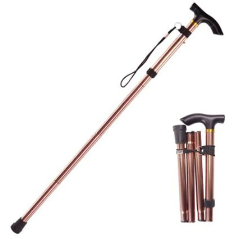 Foldable Multi-Functional Hiking Stick for the Elderly