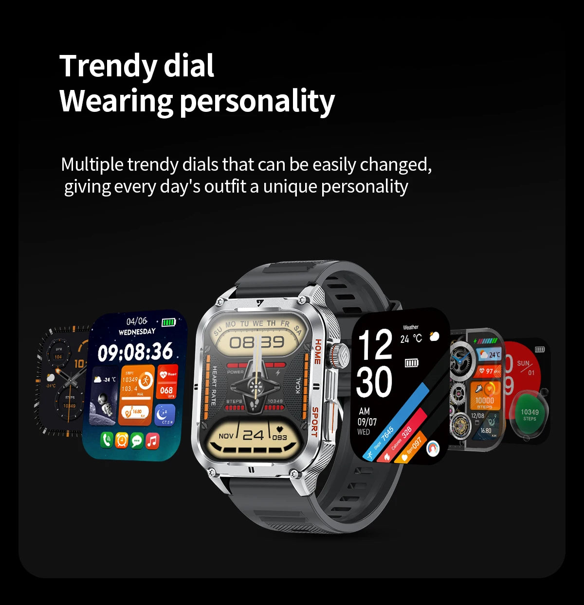 Đồng Hồ Thông Minh LIGE 2.01 Gọi Bluetooth Thể Thao