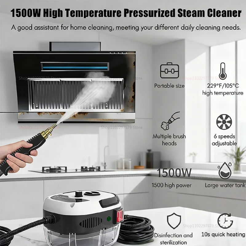 2025 New Multi-Functional Home Steam Cleaner High Temperature High Pressure for Range Hood and Air Conditioner Deep Cleaning