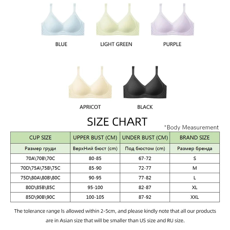 Sujiin Cool Smooth Wireless Support Bra MX159A